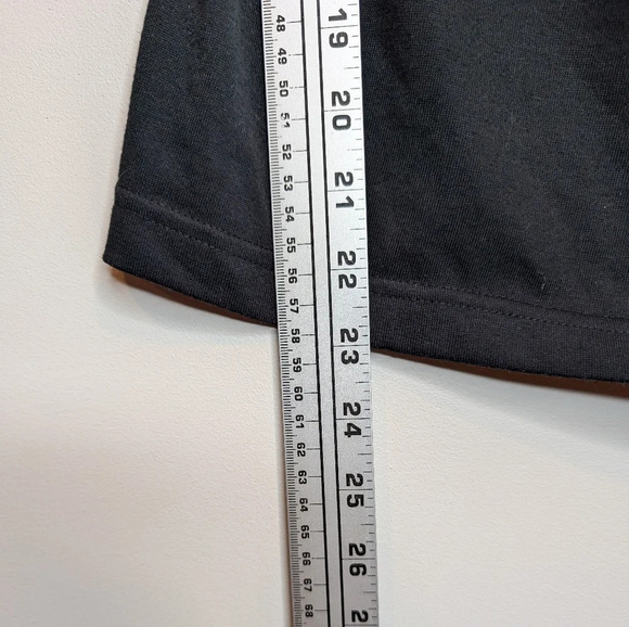 Vintage Jason Maxwell Black Ruffle Floral Embroidered  Neck Line T Shirt Medium - Picture 6 of 6